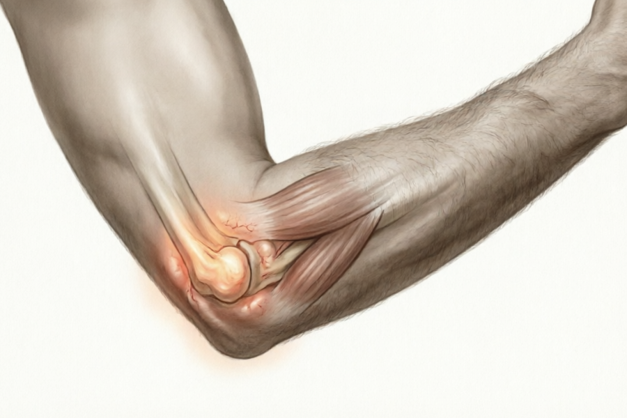 Come viene trattato il gomito del tennista?