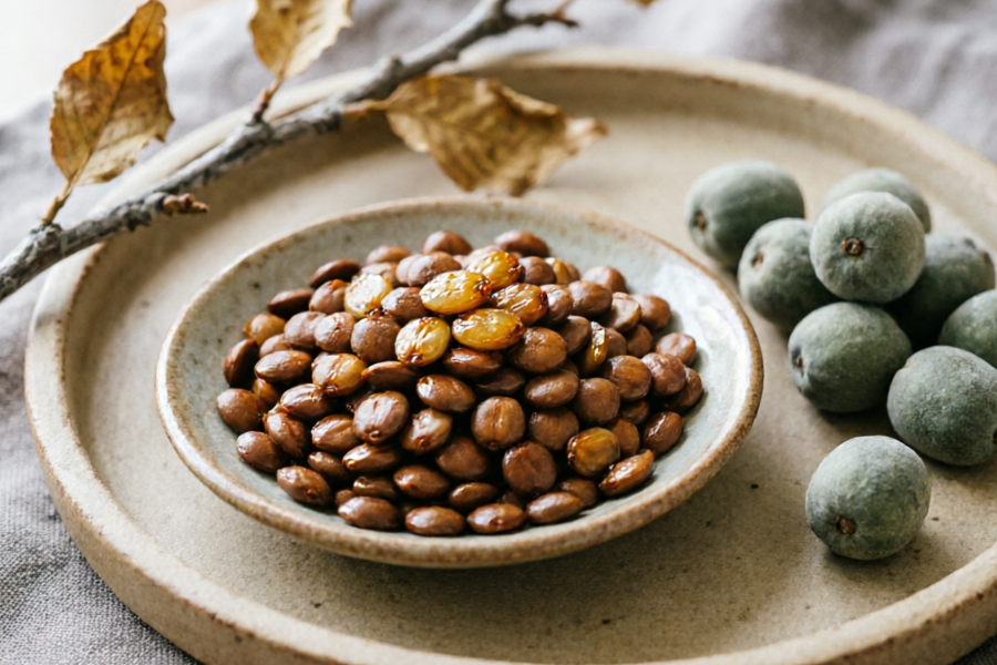 तली हुई बेर गुठली की प्रभावकारिता और कार्य