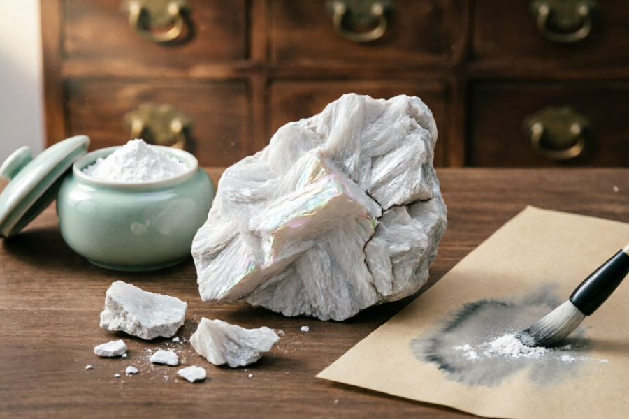 The efficacy and function of raw gypsum