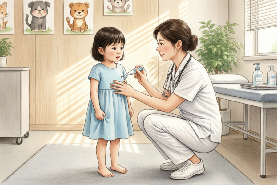 Worauf sollten wir bei der körperlichen Untersuchung von Kindern achten?