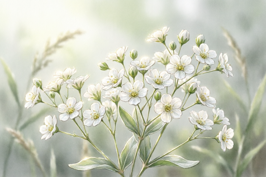 A eficácia e função da estrela Gypsophila